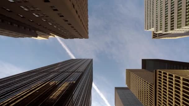 Cityscape Skyline Vista High Rise Corporate Office Business District Blocks — Vídeo de Stock