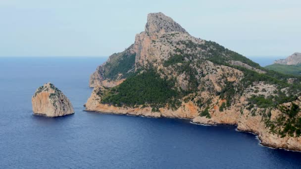 Mar Mediterráneo Paisaje Costero Naturaleza Vacaciones Destino Imágenes Alta Calidad — Vídeos de Stock