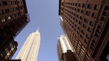 Yüksek Rise Şirketler Ofisi İş Bölgesi Bloklarının Skyline Manzarası. Yüksek kalite 4k görüntü