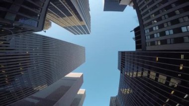 Kentsel Şehir Skyline Metropolis Binaları. Yüksek kalite 4k görüntü