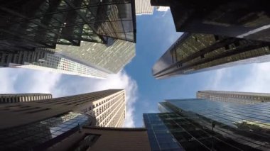 Kentsel Şehir Skyline Metropolis Binaları. Yüksek kalite 4k görüntü