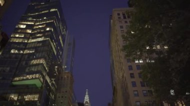 Yüksek Rise Şirketler Ofisi İş Bölgesi Bloklarının Skyline Manzarası. Yüksek kalite 4k görüntü