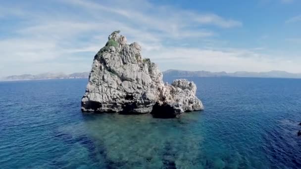 Morze Śródziemne Wybrzeże Przybrzeżne Przyroda Wakacje Miejsce Wypoczynku Wysokiej Jakości — Wideo stockowe