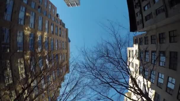 Здания Метрополиса Городской Скайлайн Высококачественные Кадры — стоковое видео
