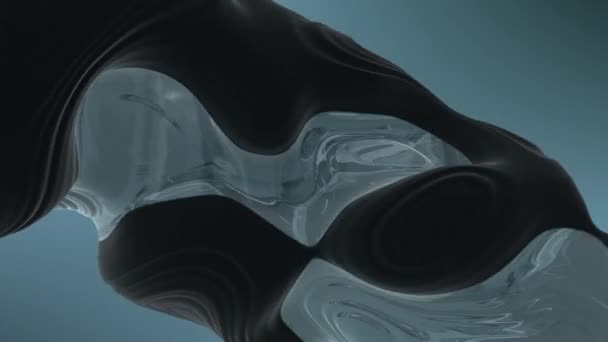 スリムな流体形状の成形材料モーション抽象的な背景 高品質の4K映像 — ストック動画