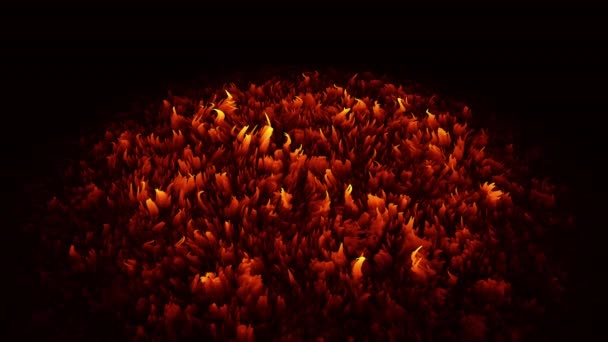 Kumaş Doku Yangını Akan Animasyon Arkaplanı Yüksek Kalite Görüntü — Stok video