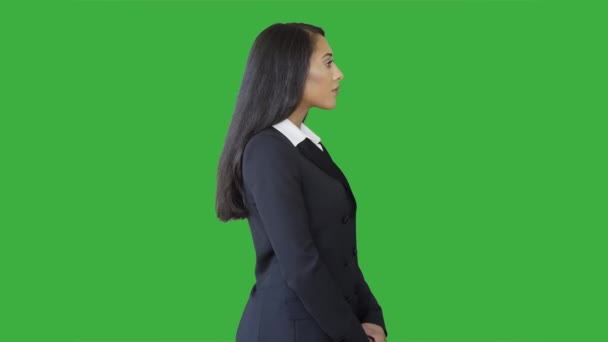 Afroamerykańska Bizneswoman Pracująca Corporate Finance Job Wysokiej Jakości Materiał — Wideo stockowe