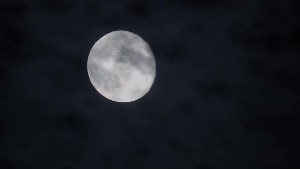 Spooky Dark Mystery Night Mood Full Moon Planet Space Universe — Video
