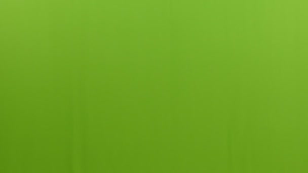 商业西服中的男性独立于色谱关键绿色屏幕背景 高质量的4K镜头 — 图库视频影像