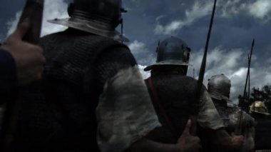 Retro Vintage Askeri Kuvvetler Savunma Görevinde Dramatik Savaş Sahnesi