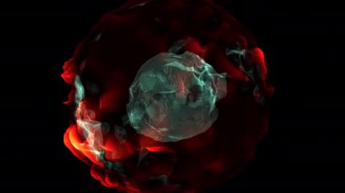 Sıvı Kumaş Yapılarının Animasyon Dijital Sanat Tasarımı. Yüksek kalite 4k görüntü