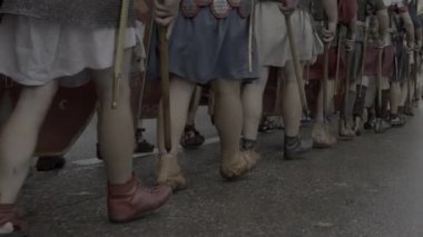 Retro Vintage Askeri Kuvvetler Savunma Görevinde Dramatik Savaş Sahnesi
