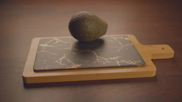 Frutas Abacate Orgânicas Frescas Fundo Alimentar Imagens Alta Qualidade — Vídeo de Stock