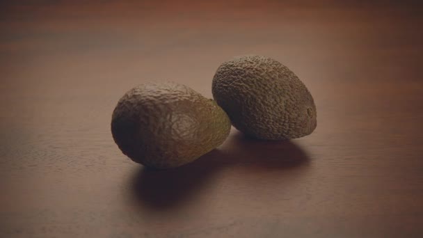 Frische Bio Avocado Früchte Lebensmittel Hintergrund Hochwertiges Filmmaterial — Stockvideo