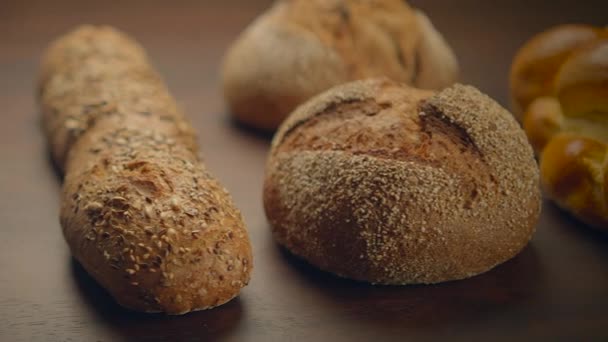 Yüksek Besin Yemeği Diyeti Çin Yapımı Kırsal Lezzetli Ekmekler — Stok video