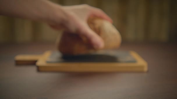 Yüksek Besin Yemeği Diyeti Çin Yapımı Kırsal Lezzetli Ekmekler — Stok video