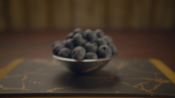 Berry Fruits Vitamins Antioxidant Rich Nutrition Vegan Food — Stok Video