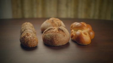 Fırınlanmış Pasta Ekmeği Ekmek Gıda Ürünleri Sergilendi