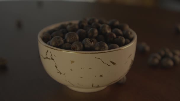 Dieta Sănătoasă Desertului Fructe Padure Albastru — Videoclip de stoc