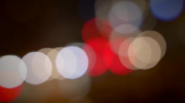 Soyut Bulanık Parlak Aydınlatılmış Parlak Trafik Işıkları Arkaplanı