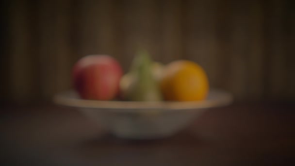 Frutas Nutricionais Saudáveis Com Vitaminas Antioxidantes — Vídeo de Stock