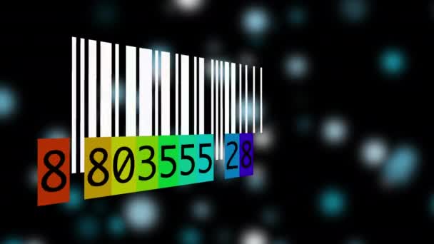 Barcodes Ετικετών Ετικετών Γραμμωτών Κώδικα Ανίχνευσης — Αρχείο Βίντεο
