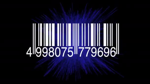 デジタルバーコード番号 データスキャン情報 — ストック動画
