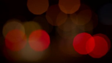 Renkli Şehir Gecesi Işıkları Bokeh Arkaplanı