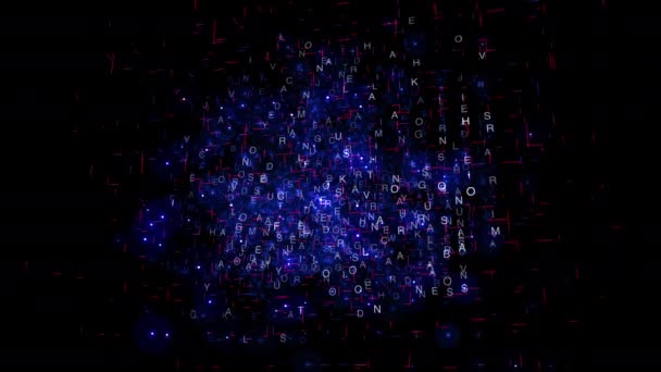 Захоплюючий Дисплей Електричного Синього Фіолетового Пурпурового Феєрверків Запалює Нічне Небо — стокове відео