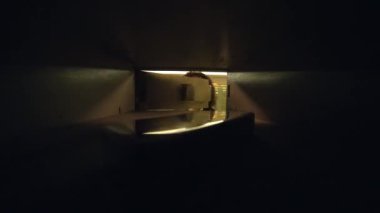 Güvenli Kasa Odasında Servetin Korunması İçin Kadın Kişi 