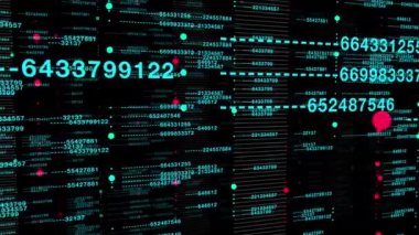 Çember Parçacıkları Akan Doku Örnekleri Siyah Arkaplanda İzole Edildi