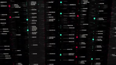Veri Kodu Numaralar Ağ Bilgi Canlandırma Arkaplanı. Yüksek kalite 4k görüntü