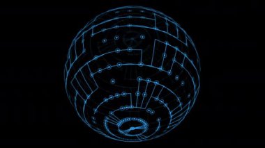 Devre Arkaplanı Dijital Şeklinin Dinamik Desen DokusuName