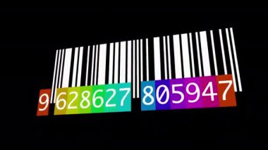 Dijital Barkod Numarası Veri Tarama Arkaplanı 