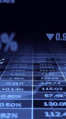 Hisse senedi piyasası eğilimlerini ve çeşitli veri analizlerini gösteren dinamik ve cezbedici bir dijital temsil