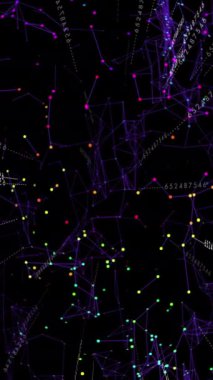 Karanlık evrendeki canlı ve karmaşık bağlantıları gösteren büyüleyici bir kozmik ağ çizimi