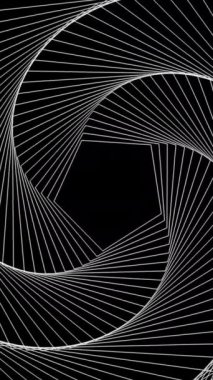 Bu büyüleyici bir soyut kompozisyon, derinlik ve boyut yaratan güzel iç içe geçmiş çizgiler içeriyor.