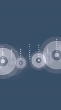 Bu, dairesel desenleri ve yumuşak gradyanları belirgin biçimde gösteren minimalist soyut bir resimdir.