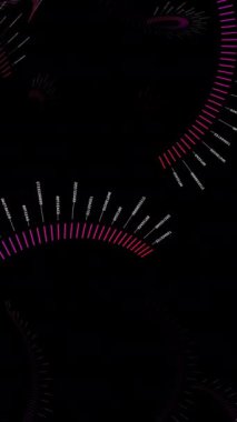 Derin, karanlık bir arka plandaki güzel ve renkli ses dalgaları modern soyut sanatları sergiliyor.