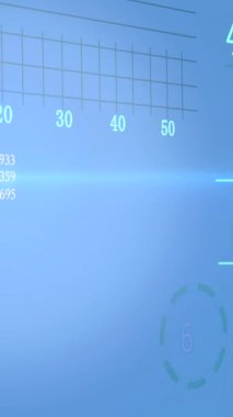 Yenilikçi tasarım elementlerinin yanı sıra çeşitli veri metriklerini gösteren fütüristik soyut bir dijital arayüz