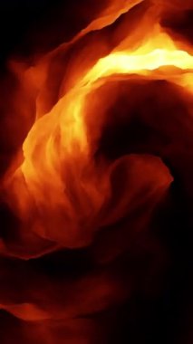 Titreşimli alevler iç içe geçer ve yoğun bir görsel deneyim yaratır. Bu da güç ve enerjiyi ortaya çıkarır.