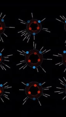Bu, moleküler yapıların bağlarını ve atomlarını belirgin bir şekilde gösteren kapsamlı ve ayrıntılı bir temsili.