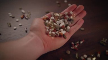 Süper gıda takviyeleri. Vitaminler. Sağlıklı bir yaşam tarzı için doz.