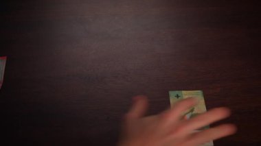 Renkli İsviçre Frangı Faturalarının Ayrıntılı Kapanışı peş peşe geliyor. İsviçre ve Lihtenştayn Ulusal Para Birimi. Nakit Para Konsepti. Yüksek kalite 4k görüntü