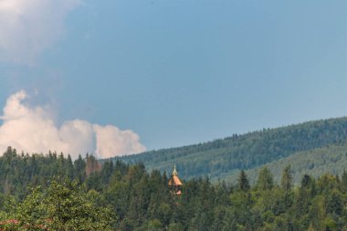 Karpat Dağları 'nın Doğa ve Manzaraları. Yaremche, Ukrayna.