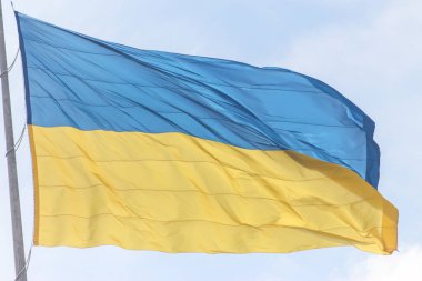 Ukrayna 'nın Kyiv kentindeki En Büyük Ukrayna Bayrağı