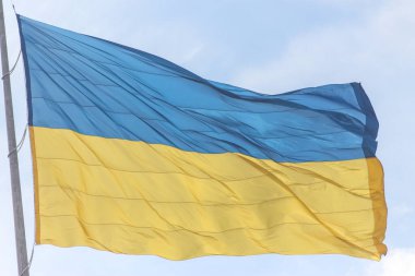 Ukrayna 'nın Kyiv kentindeki En Büyük Ukrayna Bayrağı