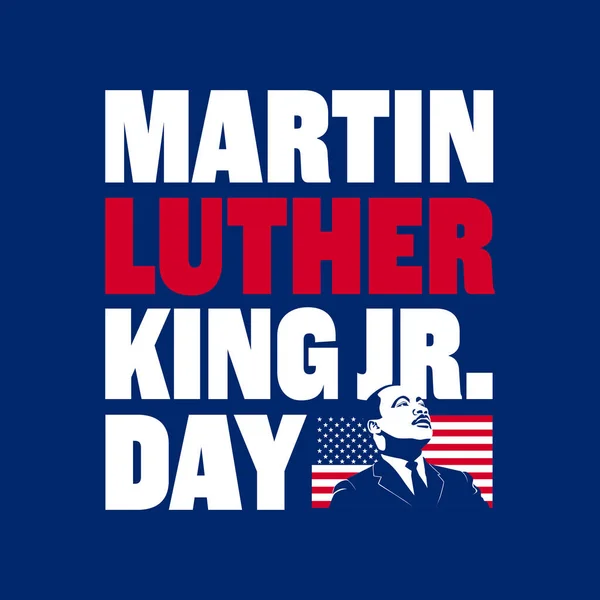 Martin Luther King Day Vector Illustrationen Typografie Grußkartendesign Grafisches Design Vektorgrafiken