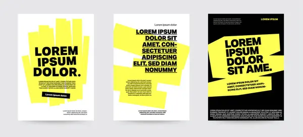 Entwurf Von Vektorvorlagen Grafik Design Konzept Textmarker Für Poster Banner Stockillustration