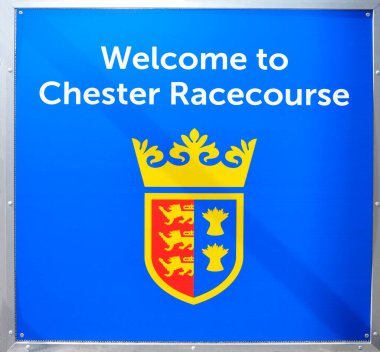 Chester, England, UK, Europe - April 19, 2019 : Chester racecourse is the oldest racecourse still in use in England clipart